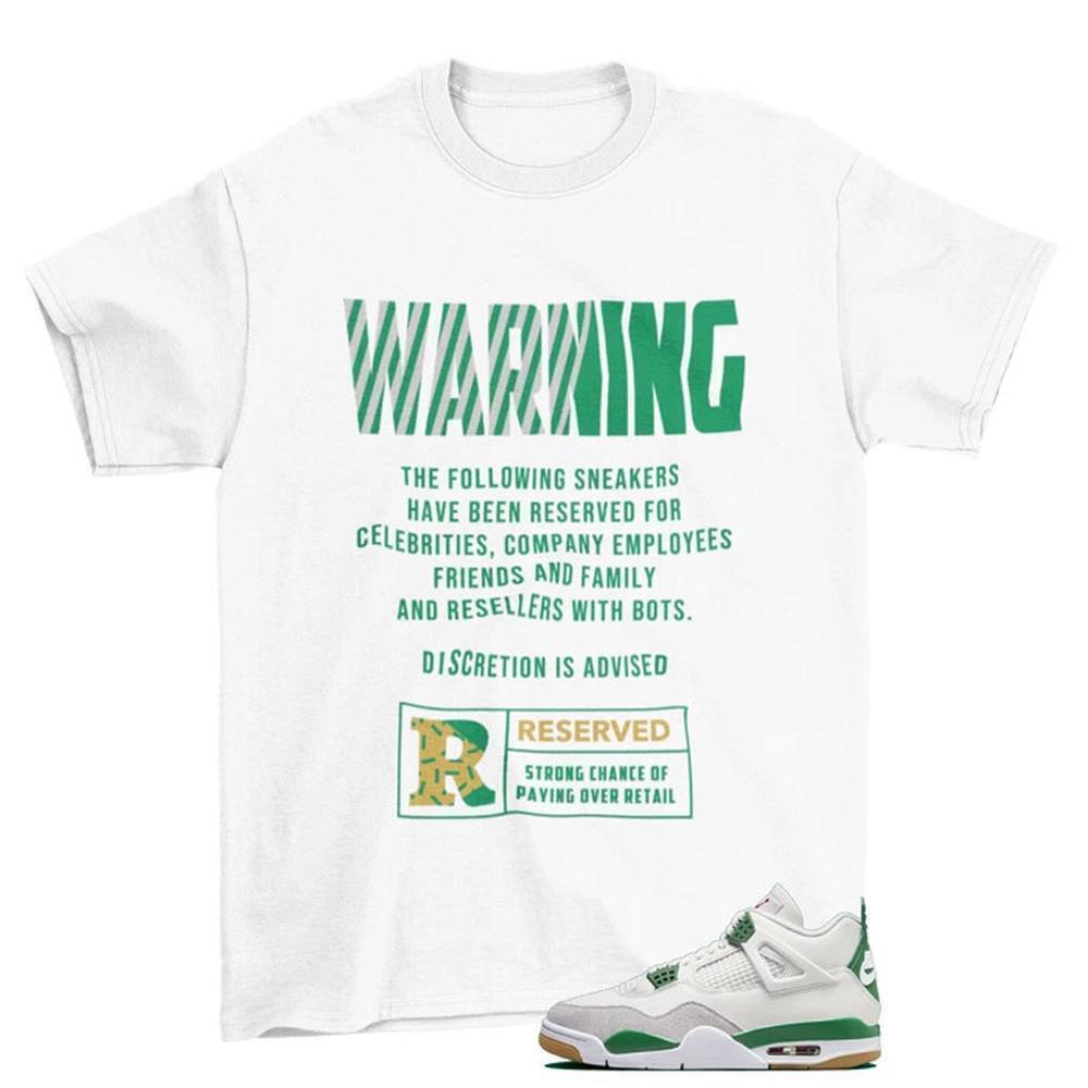 Reserved Shirt To Match Jordan 4 Retro Sb Pine Green Dr5415-103